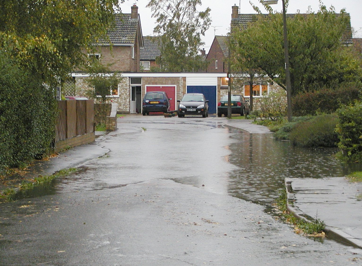 Flooding in Hall End - October 2001 