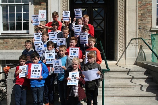 Save the Bus Campaign at Shire Hall