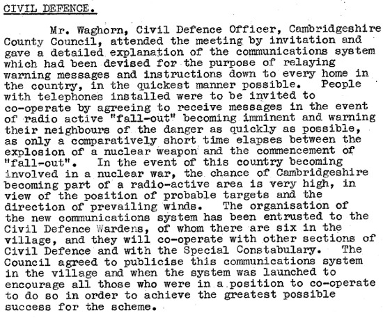 Extract from MPC minutes 29/07/1958
