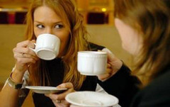 drinking tea